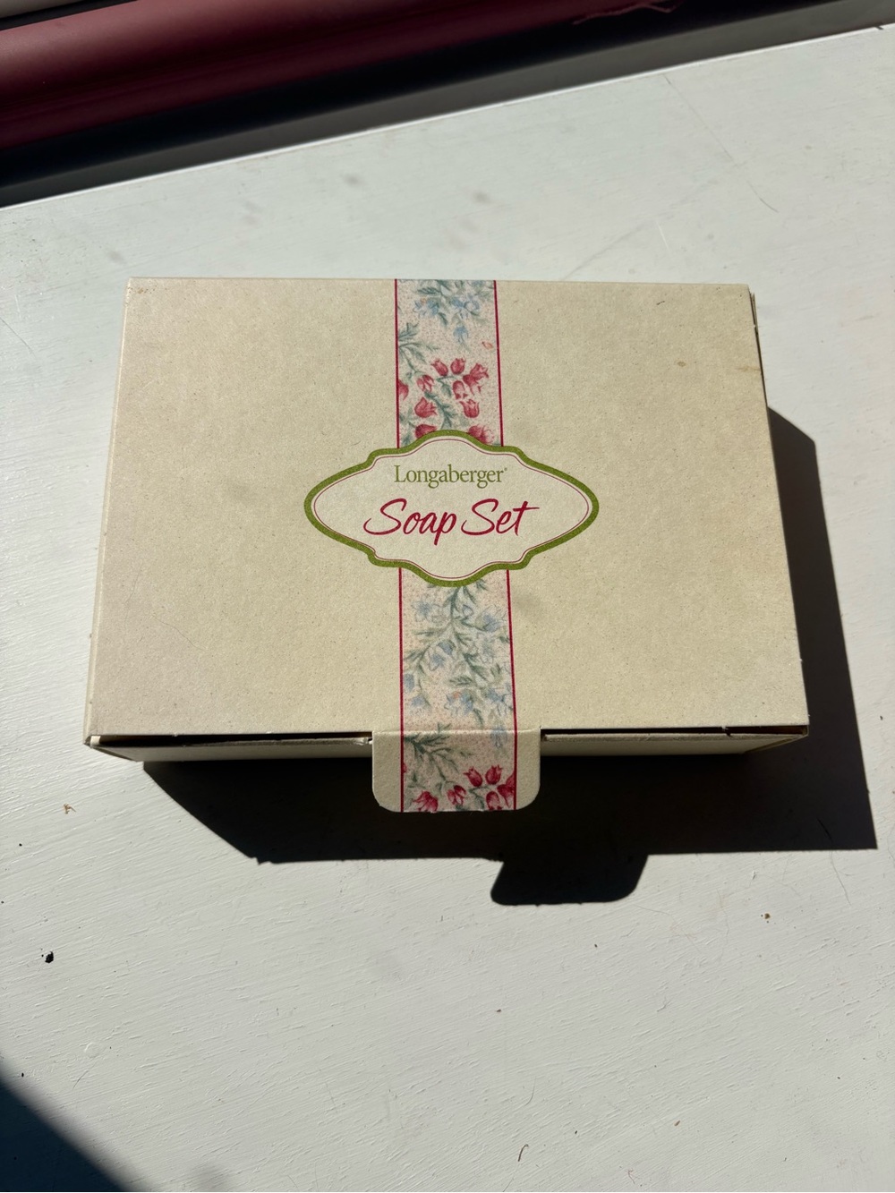 Longaberger Unopened Cream Soap Set